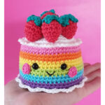 Kawaii Rainbow Cake Free Crochet Pattern