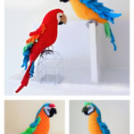 Macaw parrots Crochet Pattern
