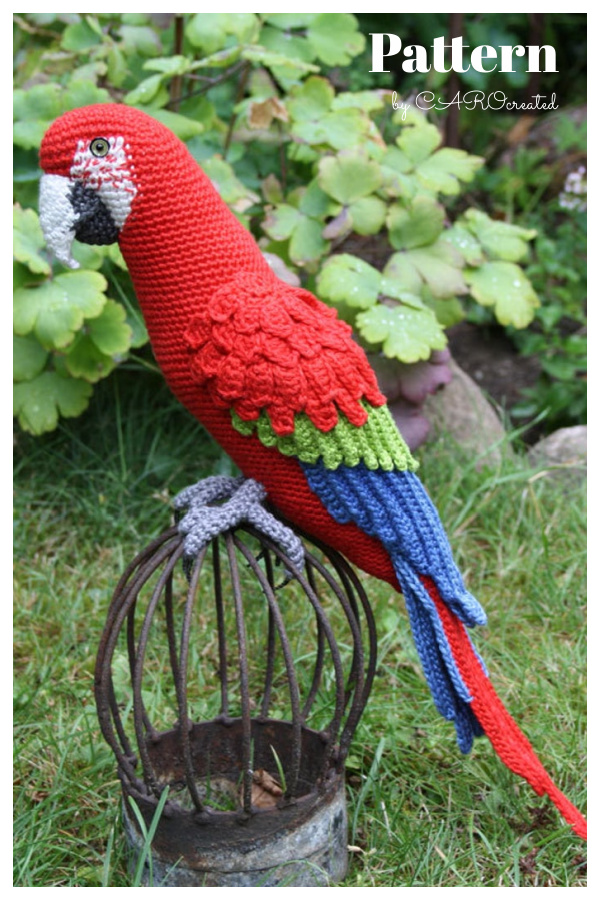Parrot Amigurumi Crochet Pattern