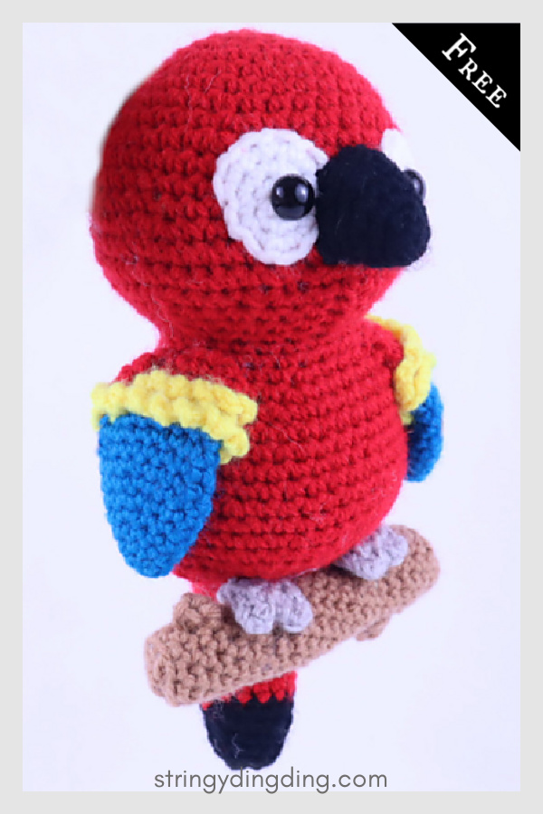 Parrot Bird Amigurumi Free Crochet Pattern
