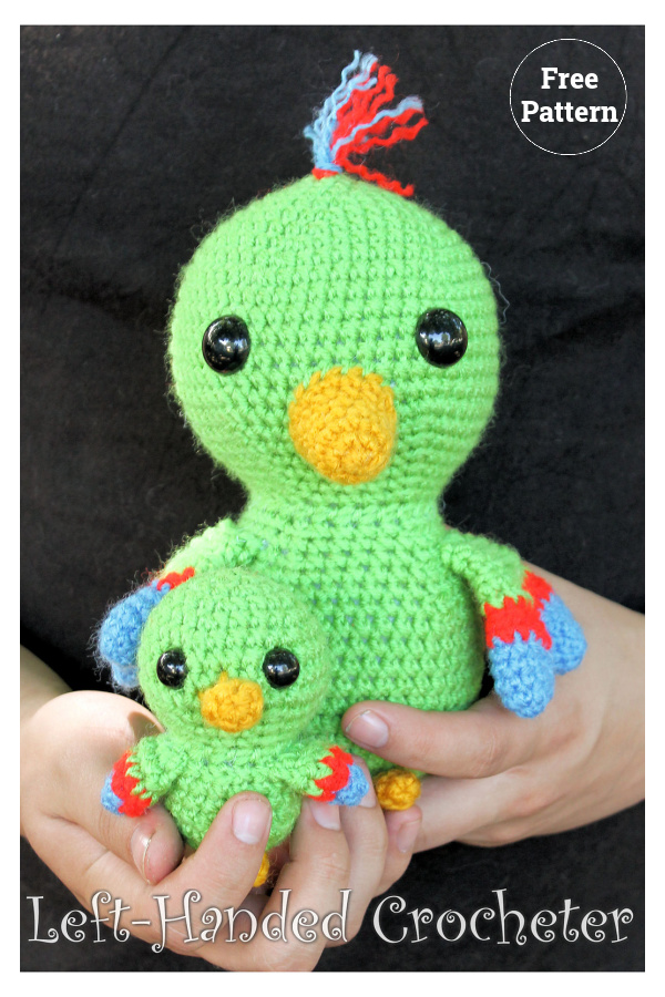 Parrots Free Crochet Pattern