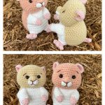 Peachfuzz and Butter Hamsters Free Crochet Pattern and Video Tutorial