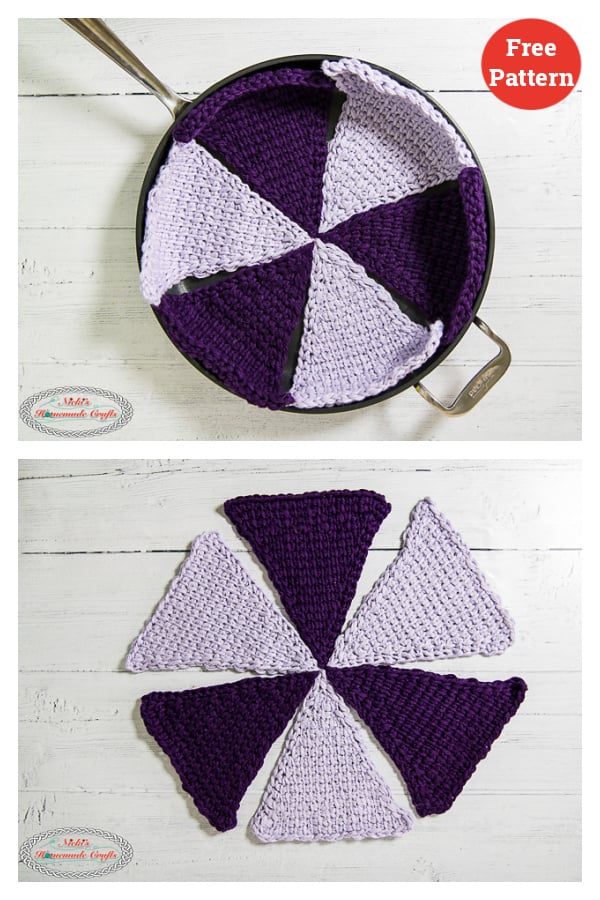 Pinwheel Pan Protectors Free Crochet Pattern