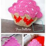 Sweetheart Cupcake Amigurumi Free Crochet Pattern