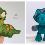 Triceratop Dinosaur Amigurumi Crochet Patterns