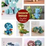 Triceratop Dinosaur Amigurumi Crochet Patterns