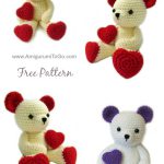 Valentine Teddy Bear Free Crochet Pattern