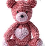 Valentine’s Day Teddy Bear Amigurumi Free Crochet Pattern