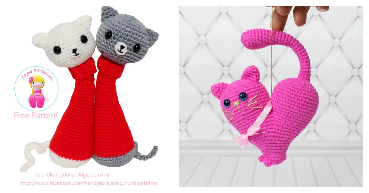 Itty bitty Valentine Kitty Free Crochet Pattern