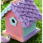 Yarn-Bombed Birdhouse Free Crochet Pattern