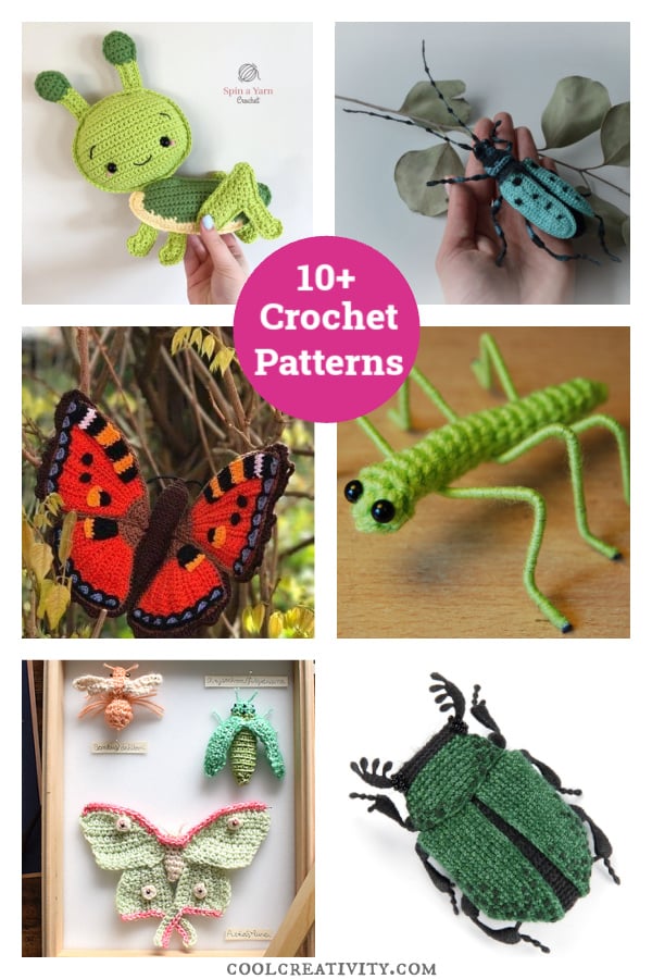 10+ Awesome Insects Crochet Patterns 