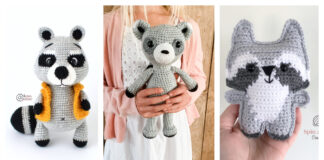 8 Amigurumi Raccoon Free Crochet Pattern