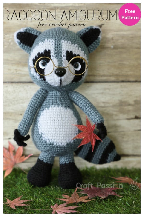 Amigurumi Raccoon Free Crochet Pattern