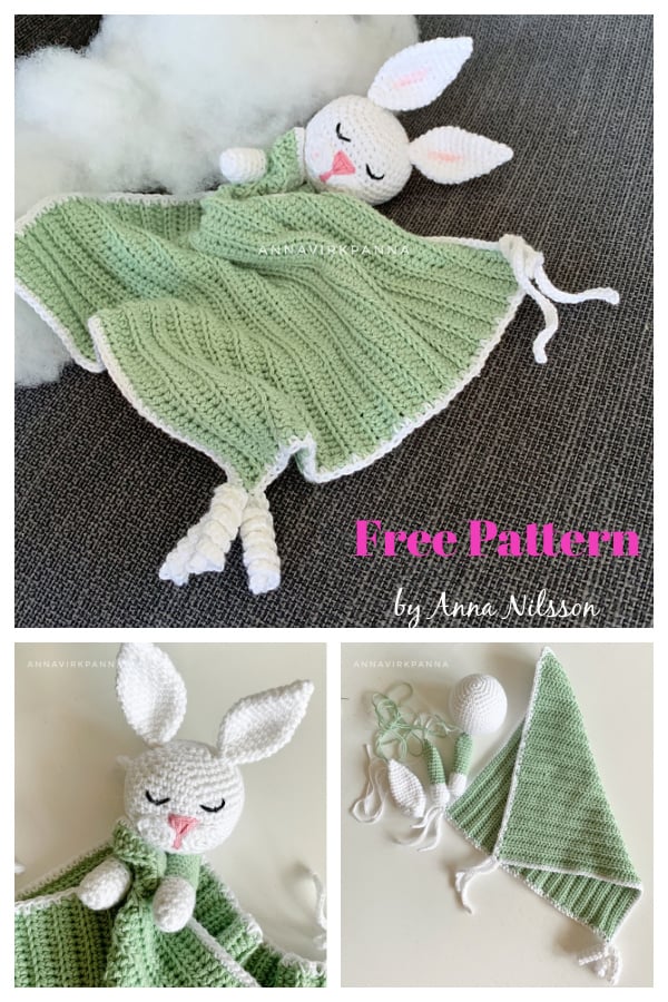 Bunny Security Blanket Free Crochet Pattern