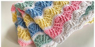 Butterfly Kisses Baby Blanket Free Crochet Pattern