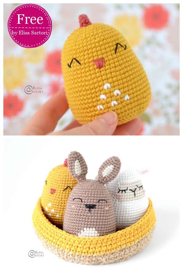 Chick Easter Egg Free Crochet Pattern
