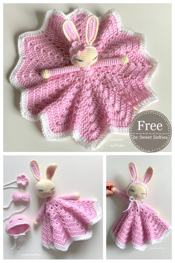 Dress-Up Bunny Lovey Free Crochet Pattern