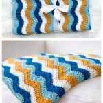 Easy Ripple Blanket Free Crochet Pattern