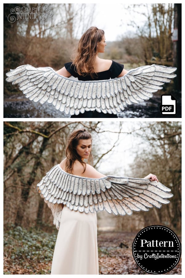 Feather Wings Shawl Crochet Pattern