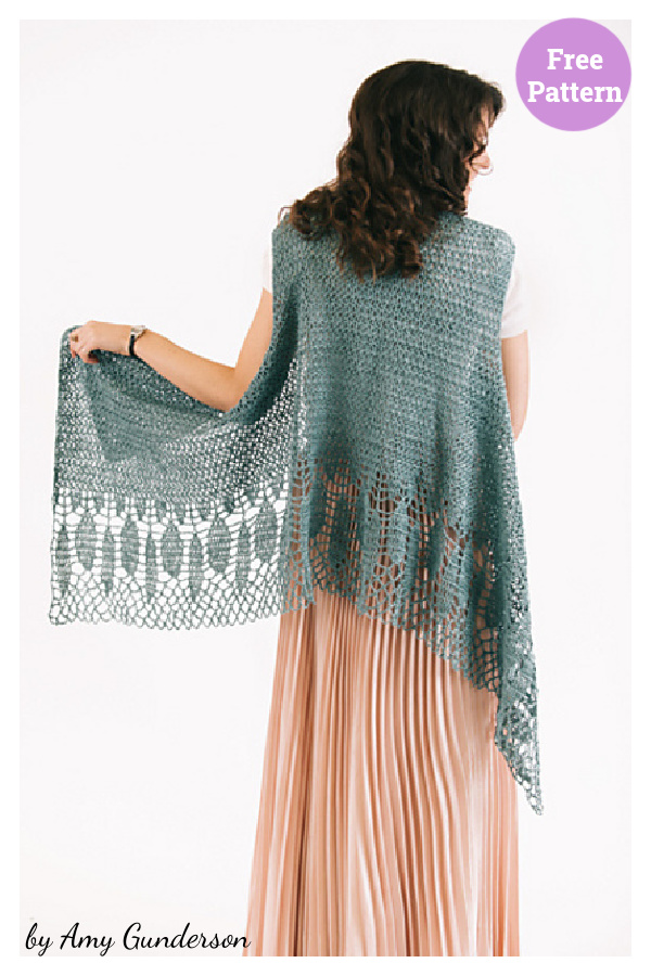 Flyaway Feathered Vest Free Crochet Pattern