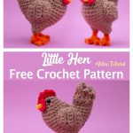 Little Hen Free Crochet Pattern and Video Tutorial