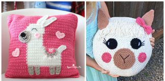 Llama Pillow Free Crochet Patterns