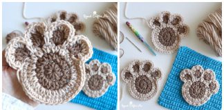 Paw Print Applique Free Crochet Pattern