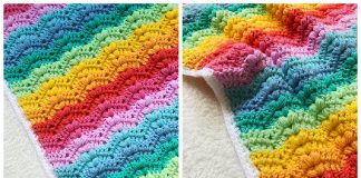 Bobble Ripple Baby Blanket Free Crochet Pattern