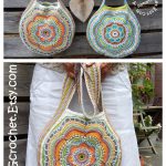 Boho Flower Slouch Bag Crochet Pattern