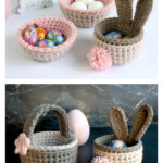 Bunny Basket Crochet Pattern