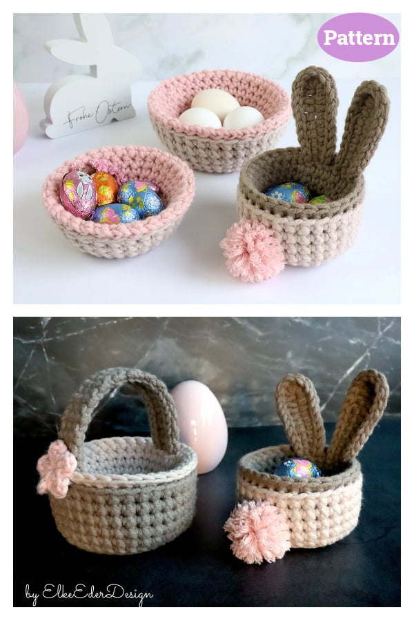 Bunny Basket Crochet Pattern