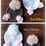 Bunny Butt Coasters Free Crochet Pattern