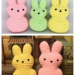 Bunny Easter Peeps Free Crochet Pattern