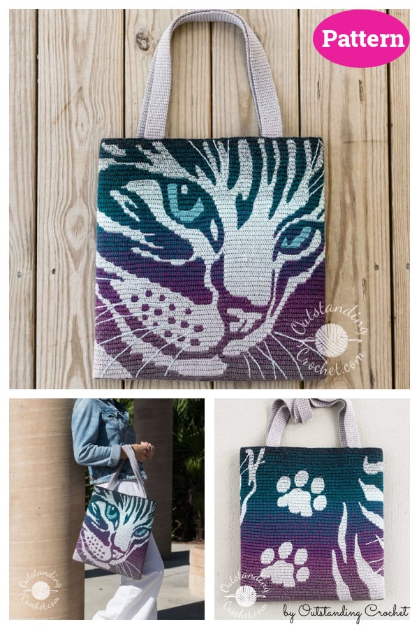 Cat Mosaic Bag Crochet Pattern