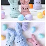 Chillin’ with the Easter Bunny Peeps Free Crochet Pattern