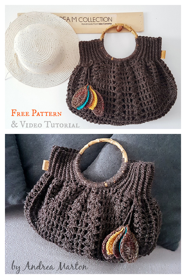 Coco Cocoon Handbag Free Crochet Pattern and Video Tutorial 