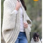 Cozy Blanket Cardigan Free Crochet Pattern