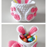 Easter Bunny Basket and Eggs Crochet Pattern