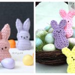 Easter Bunny Peeps Free Crochet Patterns