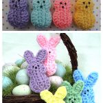Easter Marshmallow Bunnies Free Crochet Pattern