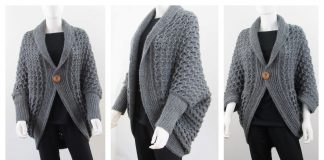Easy Blanket Cardigan Free Crochet Pattern