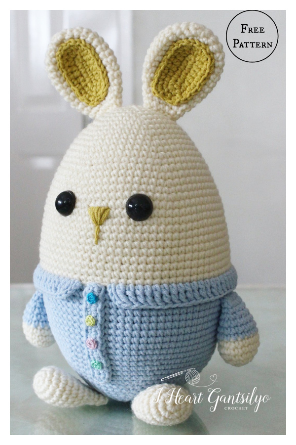 Eggster Bunny Amigurumi Free Crochet Pattern
