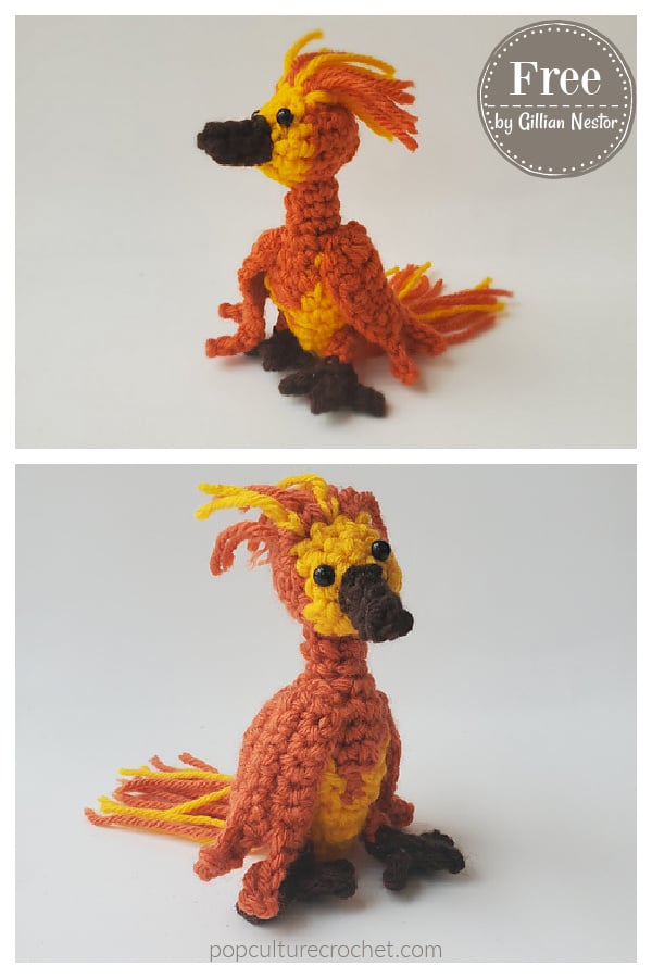Fawkes the Phoenix Free Crochet Pattern