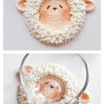 Lamb Coaster Free Crochet Pattern