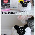 Lamb Cup Mini Basket Free Crochet Pattern