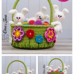 Little Bunnies Easter Basket Crochet Pattern