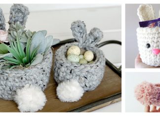 Mini Easter Bunny Basket Crochet Patterns