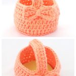 Mini Easter Egg Basket Free Crochet Pattern