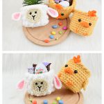 Mini Easter baskets Free Crochet Pattern