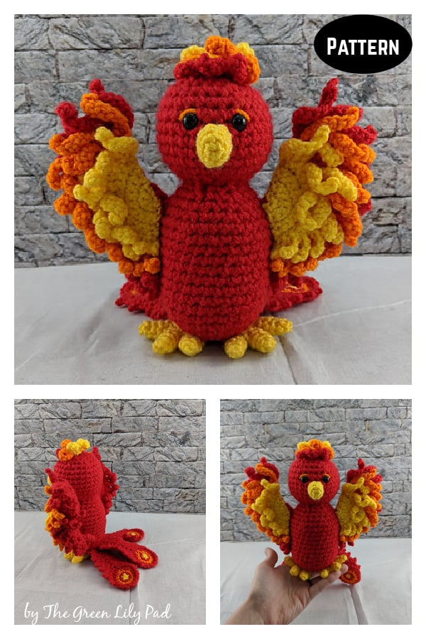 Phineas the Phoenix Crochet Pattern